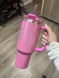 AUTHENTIC Stanley x Starbucks 2024 Winter Pink 40oz Tumbler Target Exclusive?! - Sold on eBay February 10th, 2024 for $299.00