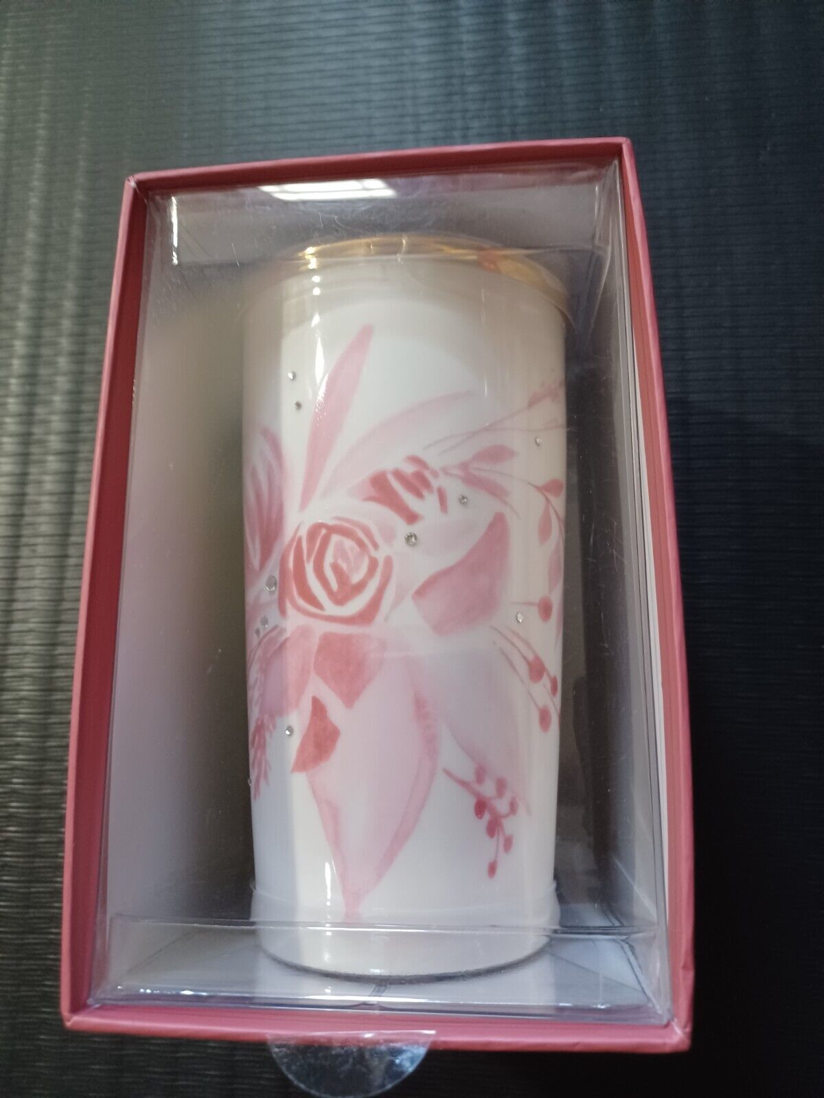 Starbucks 12oz tumbler with Swarovski crystals , rare,  pink, new in gift box - Sold on eBay January 1st, 2025 for $109.00