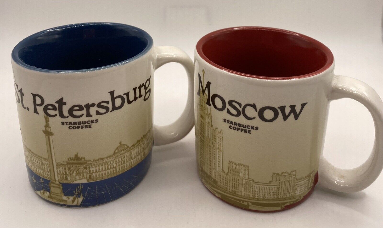 Starbucks St Petersburg & Moscow Global City Icon Collection 3 Oz UNUSED Mugs - Sold on eBay January 26th, 2025 for $65.00