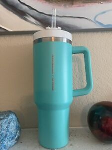 Stanley Starbucks Tiffany Blue 40 oz Tumbler NWT - Sold on eBay April 22nd, 2024 for $435.00 (3 bids) 