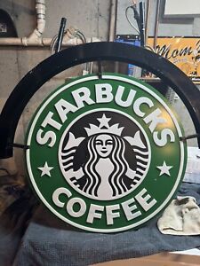 Authentic Double-sided Starbucks Coffee Sign - Sold on eBay December 5th, 2023 for $300.00