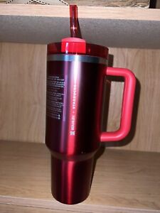 LIMITED 2023 Starbucks + Stanley Holiday 2023 Collab (40 oz) Red Tumbler Mug - Sold on eBay November 20th, 2023 for $162.50 (27 bids) 