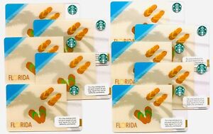 Starbucks FLORIDA FLIP FLOPS Card, 2011 - Lot of 750, NEW-MINT + Ships FREE - Sold on eBay February 12th, 2024 for $375.00