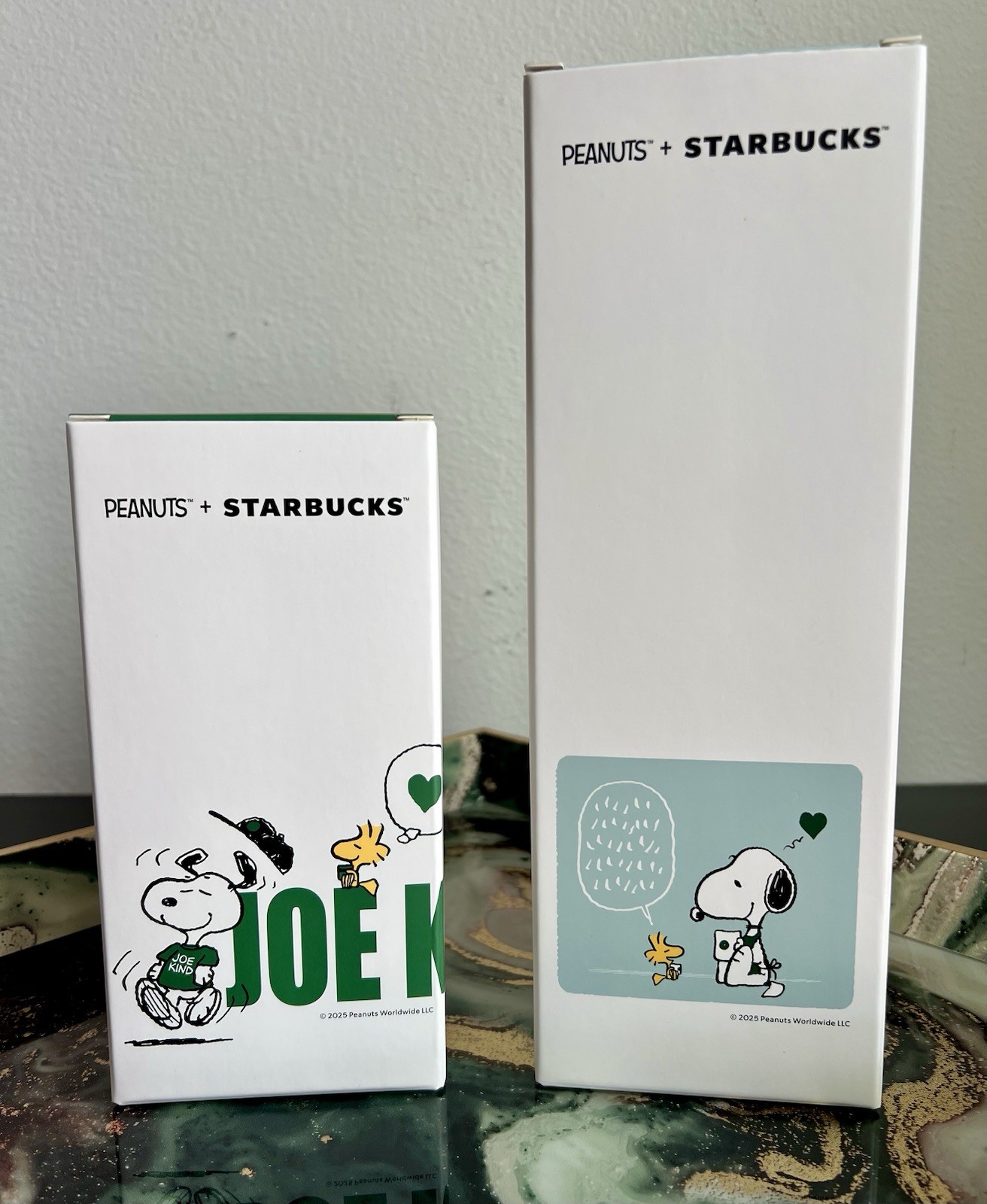 2025 Starbucks + Peanuts SET Hot Cup And Tumbler, 2pc Snoopy Limited Edition - Sold on eBay April 1st, 2025 for $120.00