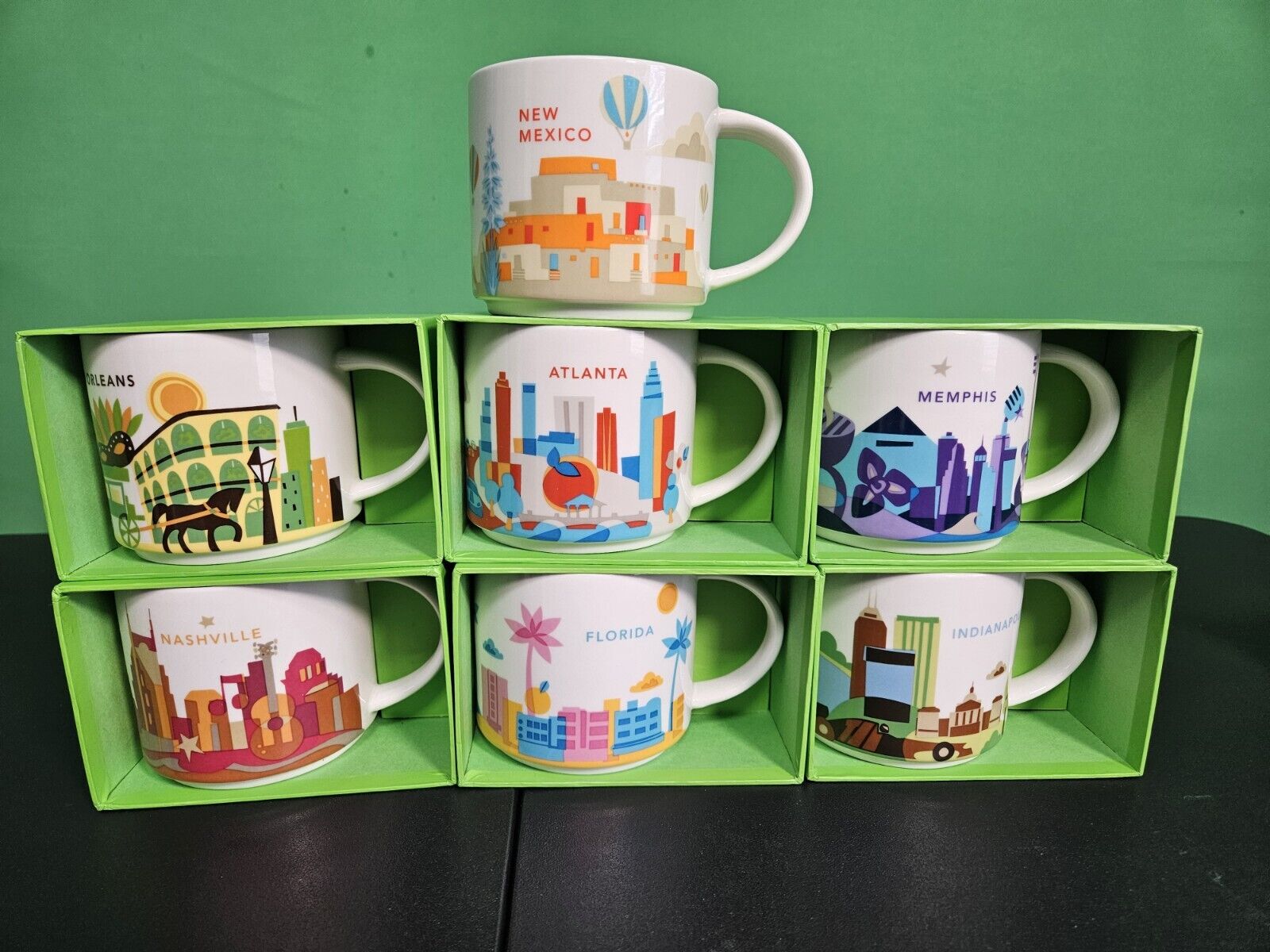 7 Starbucks YOU ARE HERE Mugs - Sold on eBay January 18th, 2025 for $79.99