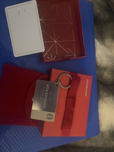 STARBUCKS Limited Edition 2014 Sterling Silver Key Chain Gift Card $0 Balance - Sold on eBay October 21st, 2024 for $154.00
