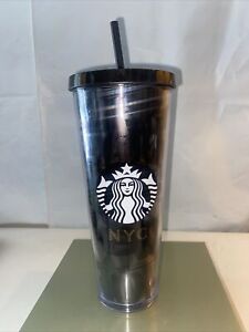 Rare Starbucks NYC Graffiti HTF Tumbler With Straw. 24 Oz Cold Cup *Read* - Sold on eBay October 25th, 2023 for $299.00