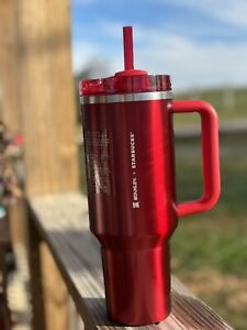 stanley 40 oz tumbler Red - Sold on eBay November 16th, 2023 for $150.00 (1 bids) 