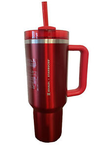 ?NEW LIMITED Starbucks x Stanley Cup Holiday 2023 Collab 40 oz Red Tumbler  READ - Sold on eBay November 11th, 2023 for $149.95
