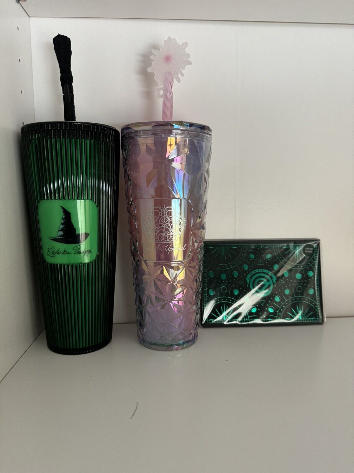 Wicked x Starbucks Glinda (Galinda) And Elphaba Bundle With Gift Card Keychain - Sold on eBay November 19th, 2024 for $120.00