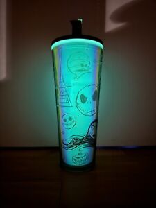 Disney The Nightmare Before Christmas Starbucks Tumbler with Straw, Glow in the - Sold on eBay October 11th, 2023 for $200.00
