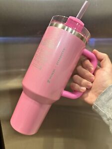 Stanley x Starbucks Exclusive 2024 Pink 40oz Tumbler NEW Early Release Ship Asap - Sold on eBay December 26th, 2023 for $225.00