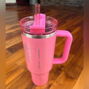 Stanley x Starbucks Exclusive Limited Edition Tumbler WinterPink Print NEW - Sold on eBay January 20th, 2024 for $200.00