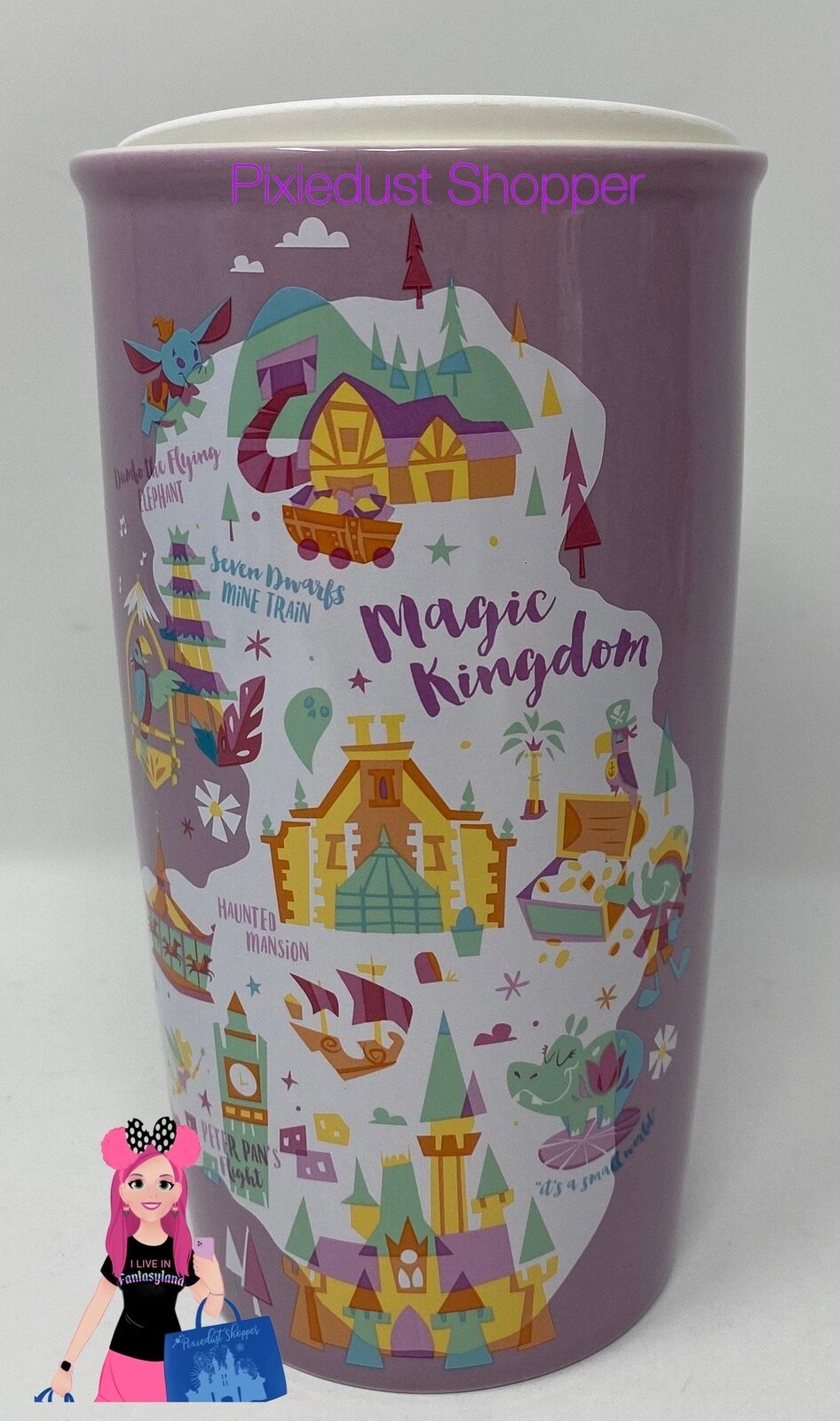Magic Kingdom Starbucks Ceramic Travel Tumbler - Sold on eBay January 28th, 2025 for $74.99
