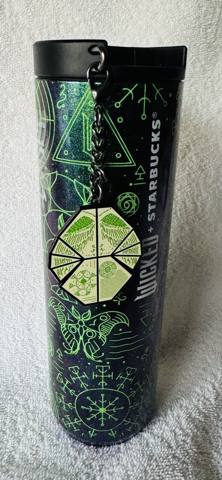 New Starbucks Wicked Elphaba Collection Grimmerie Tumbler Glow In The Dark BONUS - Sold on eBay January 6th, 2025 for $75.00 (1 bids) 