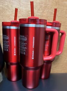 Starbucks Stanley Holiday 2023 Collab (40 oz) Red Tumbler Mug Christmas Cup - Sold on eBay November 4th, 2023 for $149.95
