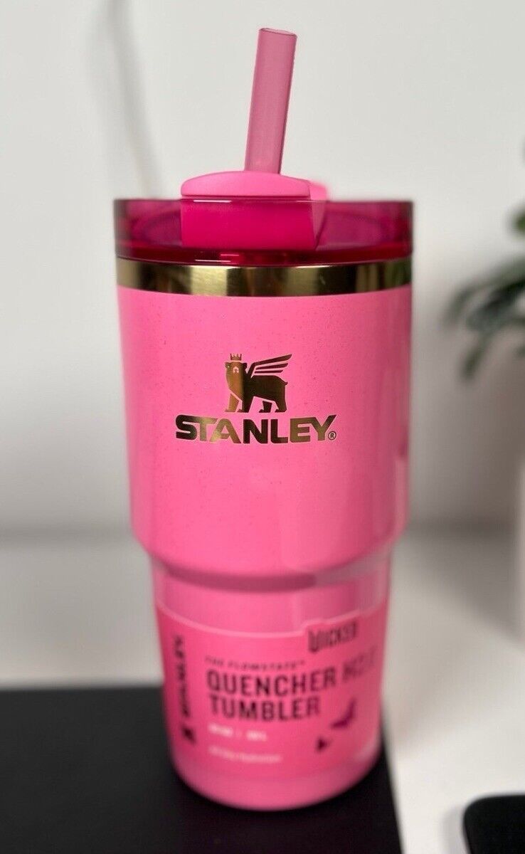 Stanley Pink Glinda 20oz H2.0 FlowState Wicked Stainless Steel Quencher Tumbler - Sold on eBay December 4th, 2024 for $99.99