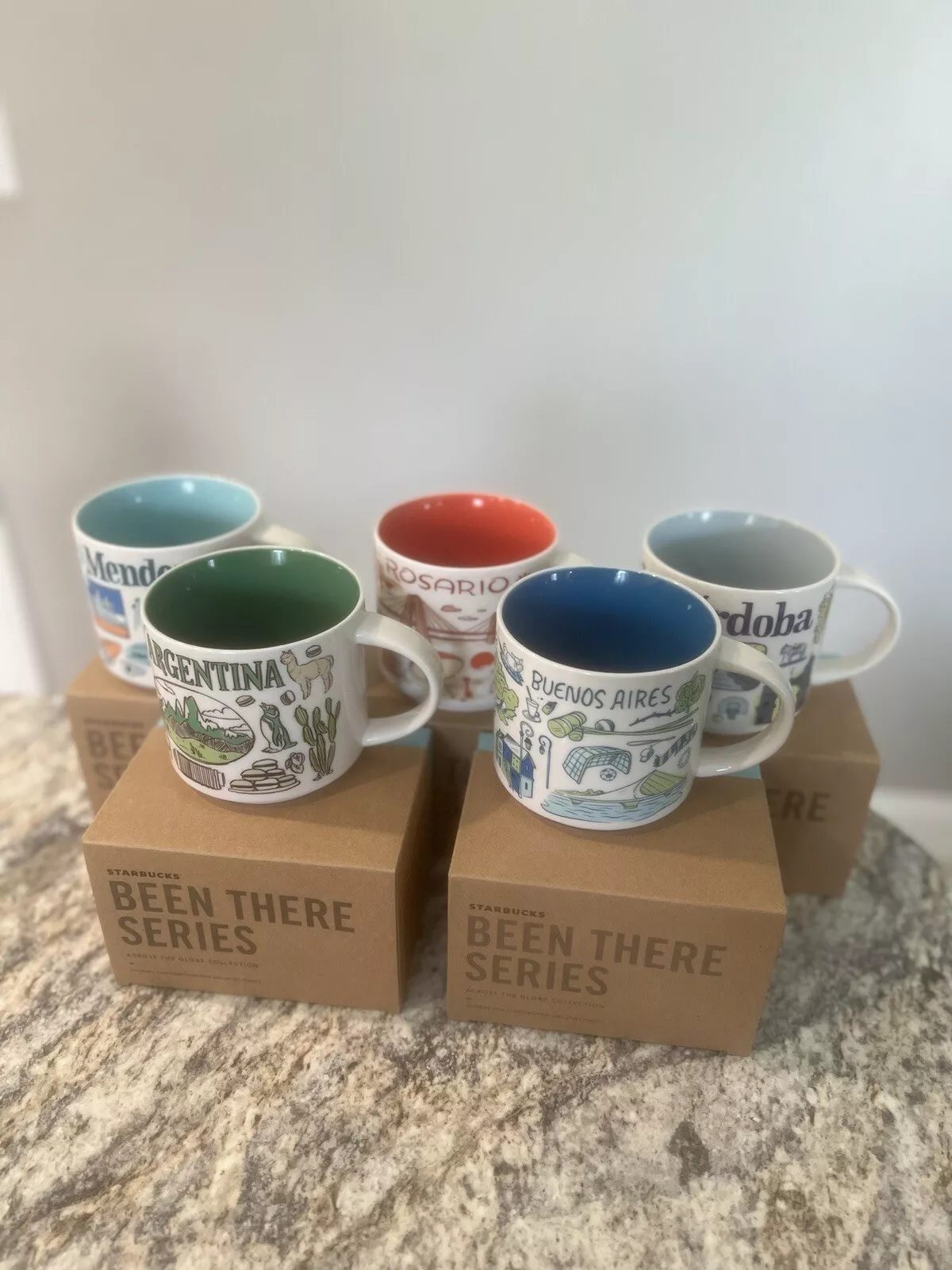 Lot 5 Starbucks Mugs Argentina, Buenos Aires, Rosario And More!Been There Series - Sold on eBay May 8th, 2025 for $250.00