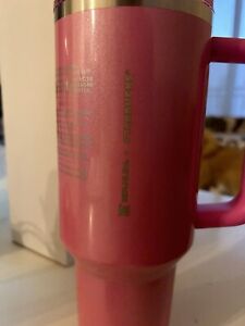stanley 40 oz tumbler starbucks pink - Sold on eBay February 23rd, 2024 for $177.50 (6 bids) 