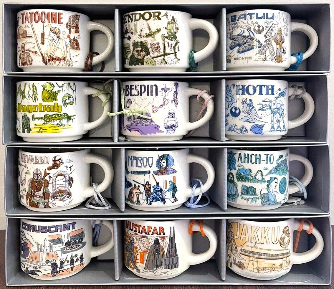 Star Wars Starbucks Ornament Mug Complete Set - New (unused) 2020-2023 - Sold on eBay May 2nd, 2025 for $350.00