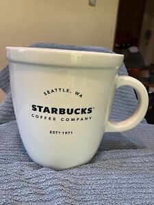 Starbucks Giant Abbey Classic Ceramic 138oz Limited Edition 10"x10" Mug - Sold on eBay October 11th, 2023 for $414.99