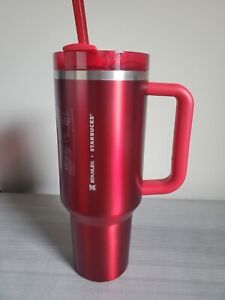 2023 40 oz Stanley + Starbucks RED HOLIDAY Exclusive Stainless Steel Tumbler - Sold on eBay February 1st, 2024 for $249.99