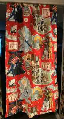 SET OF (4) - Vintage 1983 Star Wars Return of the Jedi CURTAINS (24