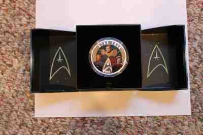 Five Brand New Coins - 3  Star Wars,1 Star Trek and 1  Flat Time Machine  coin