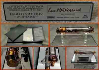 Master Replicas Autographed Star Wars Darth Sidious Lightsaber 1:1 ROTS SW132 AP