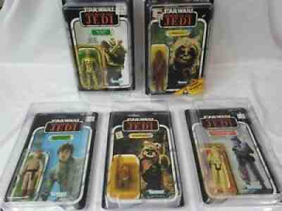 FIVE Vintage Star Wars Toys Luke Skywalker C3PO Return Of The Jedi 1983 77 Back