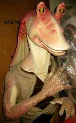 Star Wars life size Jar Jar Binks statue