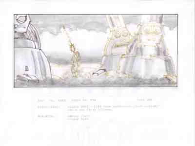 Star Wars Empire Strikes Back First Draft Original Art Storyboard Pen And Ink