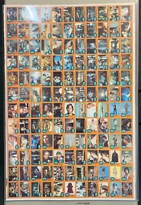 1977 Topps Star Wars Series 5 UNCUT SHEET Skywalker Han Solo Princess Leia