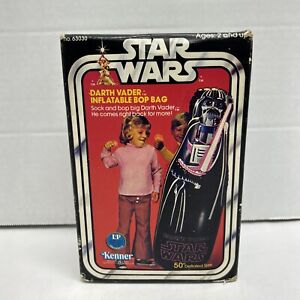 1979 KENNER STAR WARS DARTH VADER INFLATABLE BOP BAG FACTORY SEALED IN BOX J1