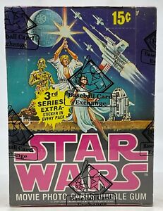 1977 Topps Star Wars Unopened Series 3 Wax Box BBCE Sealed