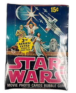 1977 Topps Star Wars Series III Unopened Wax Box BBCE Sealed Luke Skywalker