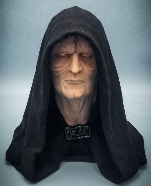 Star Wars Emperor Palpatine Silicone Mask / 1:1 Life-Size Display Bust