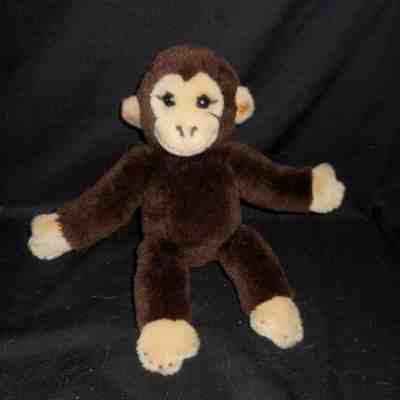 STEIFF 064722 KOKO CHIMPANZEE DARK BROWN MONKEY STUFFED ANIMAL PLUSH SOFT TOY