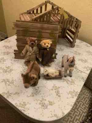 Steiff Nativity Set, Limited Edition Complete In Box, 2005, 1000 Pieces