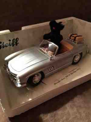 Steiff 1957 Mercedes Benz Touring Car & Steiff Mohair Teddy Bear New