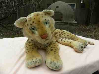 Vintage Large Steiff Mohair Leopard, 1959