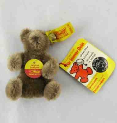 Vintage Tiny Steiff Sitting Teddy Bear 3" 0202/11
