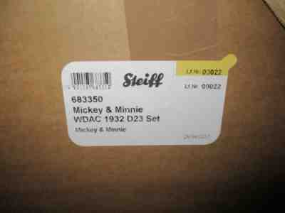 EXPO STEIFF MICKEY & MINNIE MOUSE 683350 Limited Edition New in Box SS A400 PA