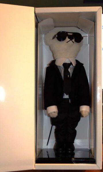 Rare And Collectible Steiff Items : Steiff Bear Karl Lagerfeld