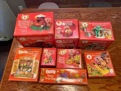 LOT 8 Vintage Strawberry Shortcake toys in original boxes