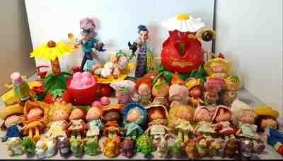 HUGE VINTAGE STRAWBERRY SHORTCAKE LOT! DOLLS BABIES ANIMALS ACCESSORIES MORE!