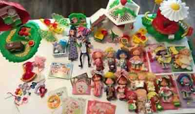 Vintage Strawberry Shortcake Dolls And Accessories Large Lot (1980-1984)