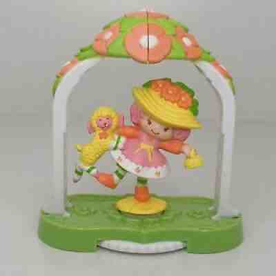 1984 DELUXE Strawberryland Miniature PEACH BLUSH MELONIE BELLE TRELIS COMPLETE