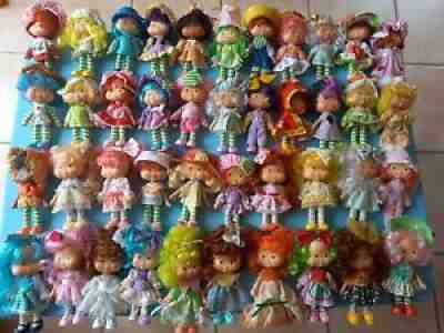 Lot of 42 dolls strawberry charlotte altaya strawberry shortcake dolls