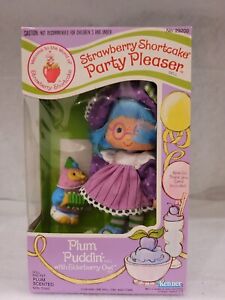 1983 Strawberry Shortcake PARTY PLEASER Plum Puddin' with Elderberry Owl SEALED!